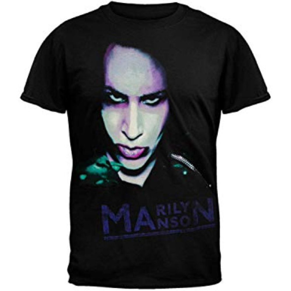 Marilyn Manson tee shirt.